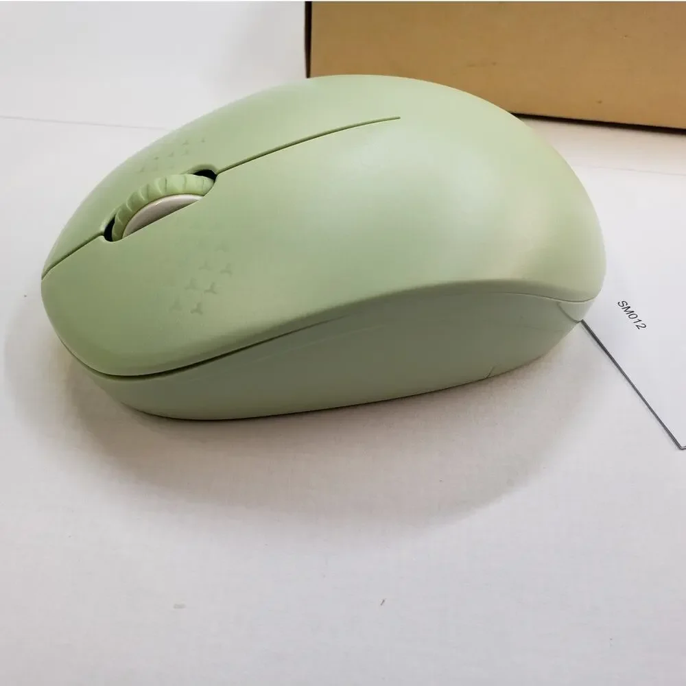 Wireless Mouse with USB Receiver for PC Laptop Mac. Seenda. Silent, Mint Green